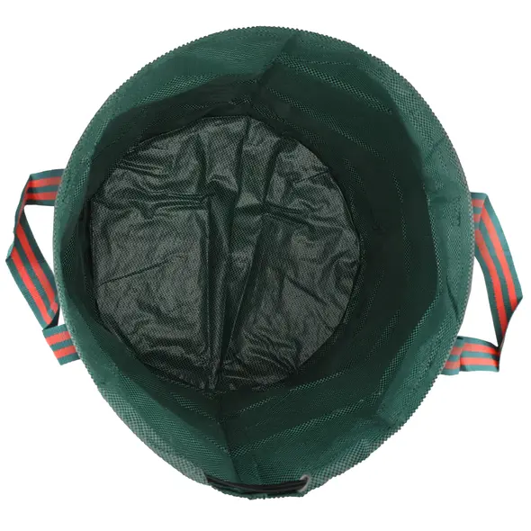 Outsunny Garden Waste Bags, 300L x 3 Heavy Duty Garden Bags, Foldable and Reusable Waste Sacks with Handles for Loading Leaf, Trash, Debris, Green - 9