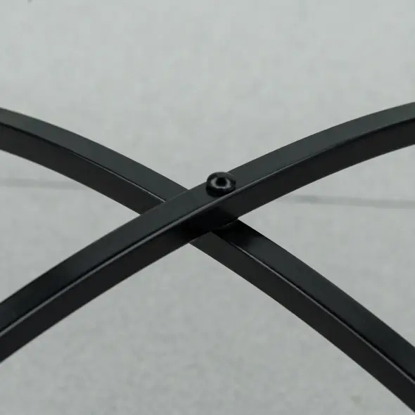 Outsunny Φ60cm Mosaic Outdoor Patio Table - Black - 8