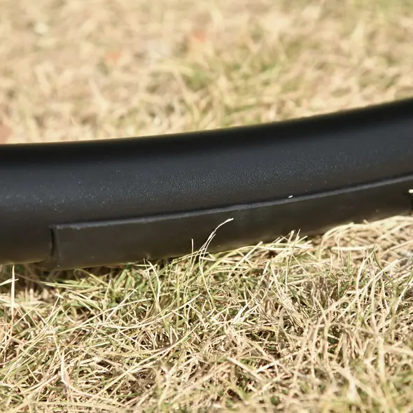 Outsunny Patio Rocking Chaise Lounge Rocking Bed with Canopy Cushion Headrest Pillow - 8