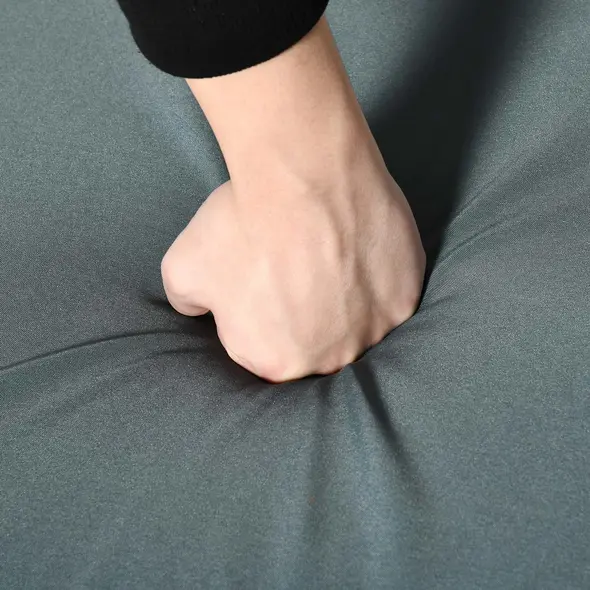 Outsunny Outdoor PE Rattan Rocking Chair Set of 2, Garden Rocking Chair Set with Armrest and Cushion, Light Grey - 9