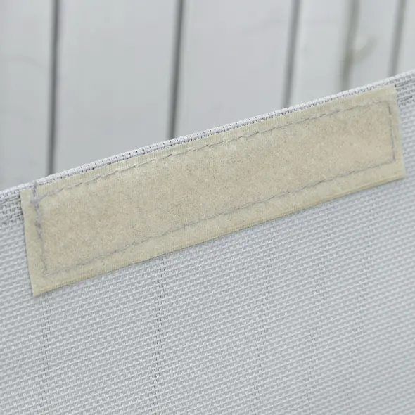 Outsunny Outdoor Rocking Chair Sun Lounger Recliner Rocker with Texteline Fabric Patio Garden Relaxer with Pillow Grey - 8