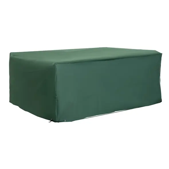 Outsunny Outdoor Garden Furniture Cover Waterproof, Anti-UV 600D Heavy Duty Oxford Fabric Patio Furniture Cover for Rectangular Sofa Table Set, Green, 210 x 140 x 80 cm - 1