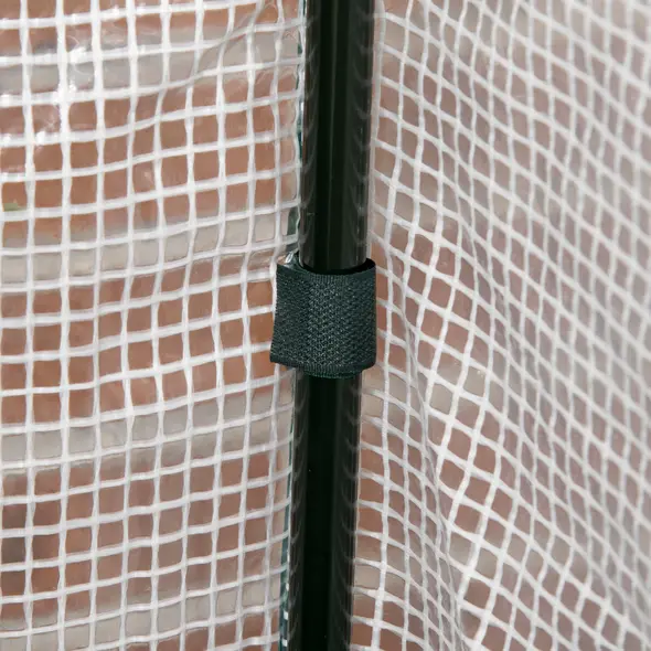 Outsunny Raised Garden Bed Outdoor Elevated Wood Planter Box w/ PE Cover, Dark Grey - 8