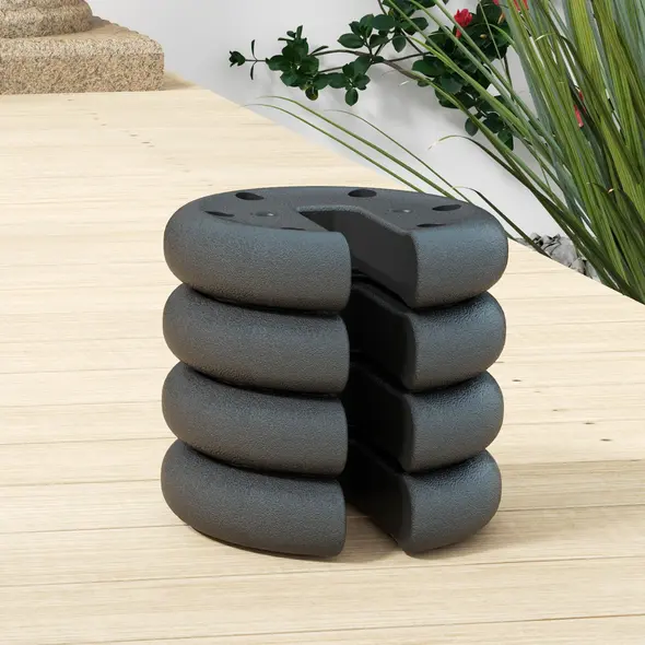 Outsunny Pop up Canopy Tent Weights Set of 4 PCs, Leg Weights for Marquee Party Tent Outdoor Canopy, Total 8.8KG - 7