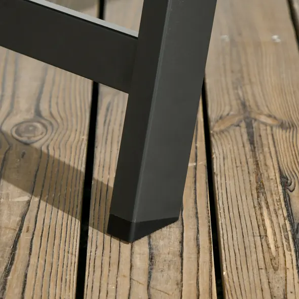 Outsunny Rattan Sun Lounger, with Five-Position Back - Brown/Black - 9