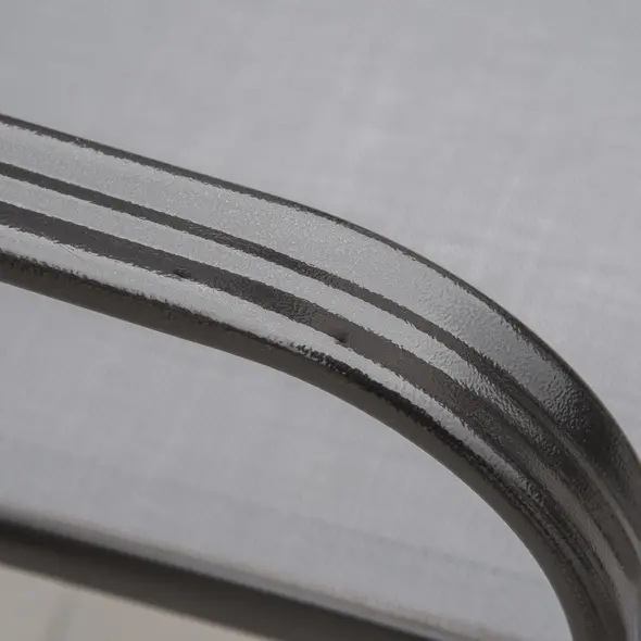 Outsunny Set of Four Stackable Mesh Seat Chairs - Dark Grey - 8