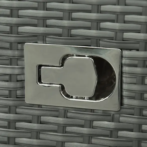 Outsunny Six-piece Outdoor Rattan Dining Set, Outdoor Sofa Set with Reclining Armchairs and Mental Frame, Orange - 8