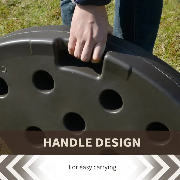 Outsunny Set of 4 Fillable Parasol Weights - 100kg - 4