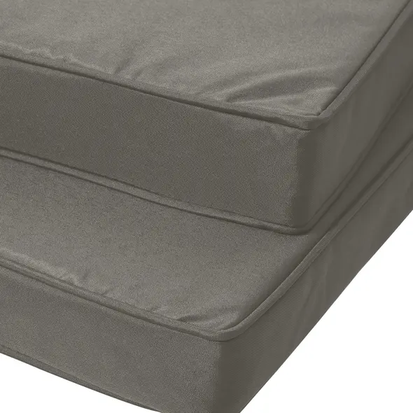 Outsunny Set of 2 Garden Chair Cushions with Ties, 45 x 45 cm Replacement Cushions for Outdoor Furniture, Dark Grey - 8