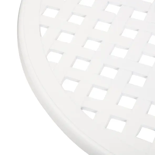 Outsunny Three-Piece Elegant Aluminium Garden Set - White - 8