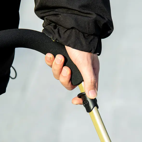 PawHut Detachable Pet Stroller with Rain Cover, 3 In 1 Cat Dog Pushchair, Foldable Carrying Bag w/ Universal Wheels, Brake, Canopy, Basket, Storage Bag for Small and Tiny Dogs - Red - 9