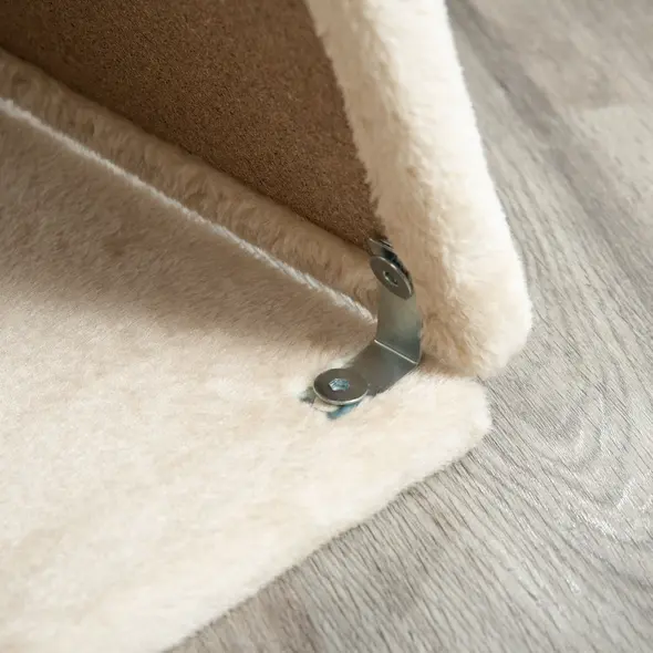 PawHut Cat Tree Tower, with Scratching Posts, Pad, Bed, Perch, Toy Ball - Light Brown - 8