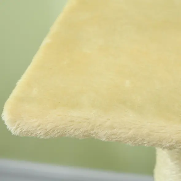 PawHut 72cm Cat Tree with Scratching Post, Pad for Indoor Cats - Cream White - 9