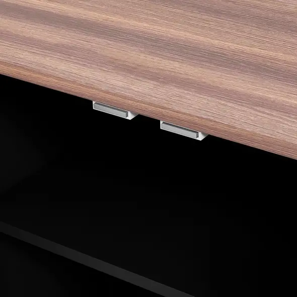 PawHut Pet Feeding Station with Raised Dog Bowls, Adjustable Panel, Hooks, Black - 8