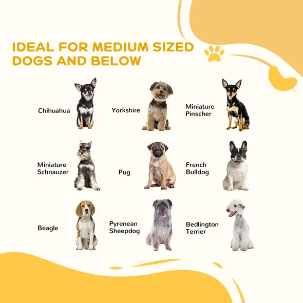 PawHut Foldable Dog Gate, Freestanding Pet Gate, with Two Support Feet, for Staircases, Hallways, Doorways - White - 4