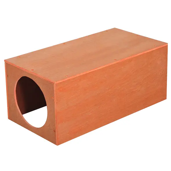 PawHut Outdoor Rabbit Hideaway Shelter Indoor Cat Tunnel Garden Kitty Box House Pet Home Run Play Cage Waterproof 60Lx30Wx25H(cm) - 6