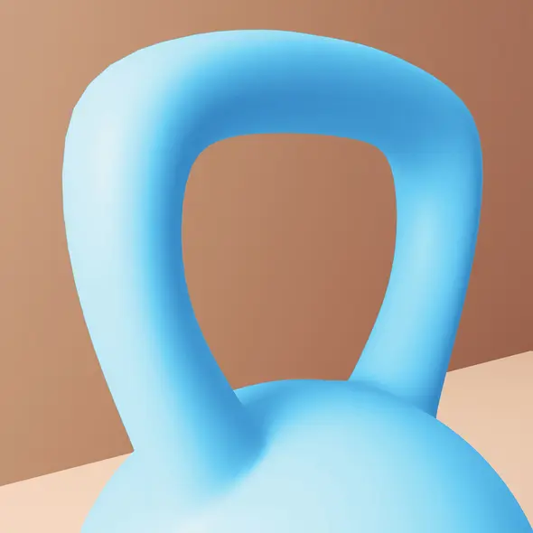 SPORTNOW 8KG Soft Kettlebell, Kettlebell with Non-Slip Handle for Home Gym, Weight Lifting, Strength Training, Light Blue/Grey - 9