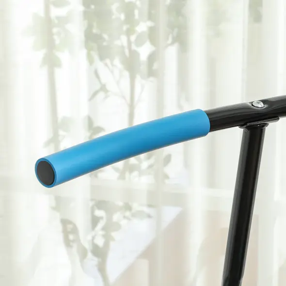 SPORTNOW 45" Rebounder Trampoline for Adults, Quiet Bungee Rebounder with LED Lights and Adjustable Handle, Blue - 8