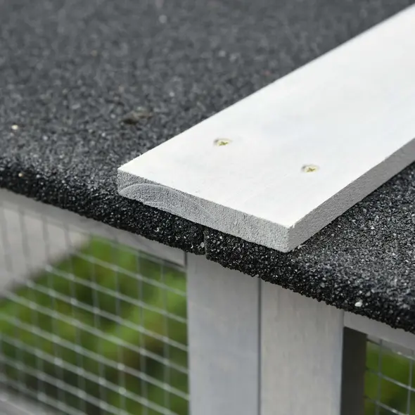 PawHut Wooden Catio Cat Outdoor Enclosure, Cat Cage with Waterproof Roof, Platforms, for Multiple Kittens, 180 x 98 x 180 cm - 8