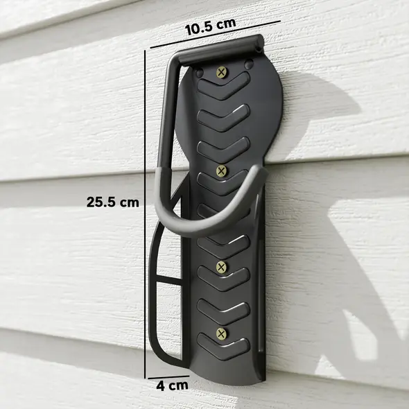 SPORTNOW 4 Pack Bike Rack, Wall Mounted Bicycle Hanger Hook, Foldable Garage Bike Wall Rack, Bicycle Storage Holder for Indoor Outdoor Use - 3