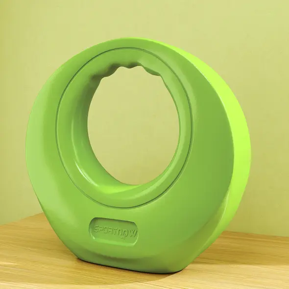 SPORTNOW 8kg Kettlebell, Kettle Bell with Wide Handle for Home Gym, Weight Lifting, Strength Training, Green - 7