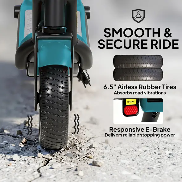 SPORTNOW Electric Scooter for Kids, with LED Display, Green - 7