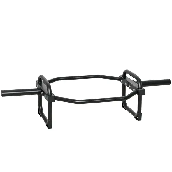 SPORTNOW Olympic Trap Bar, 2" Hex Barbell Bar with 300kg Capacity for Deadlifts, Shrugs, Squats and Farmer Walks - 1
