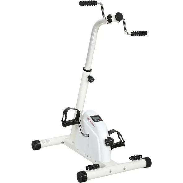 SPORTNOW Seated Pedal Exerciser with Dual Massage and Adjustable Height - 1