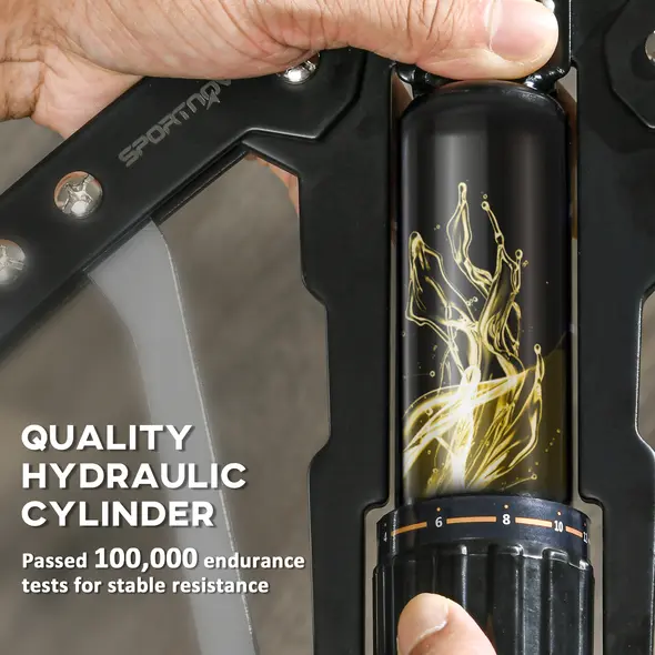 SPORTNOW Twister Arm Exerciser, Adjustable 22-440lbs Hydraulic Power Exerciser, Home Chest Expander, Strength Training Fitness Equipment for Arm, Chest, Bicep, Abdomen, Shoulder - 7