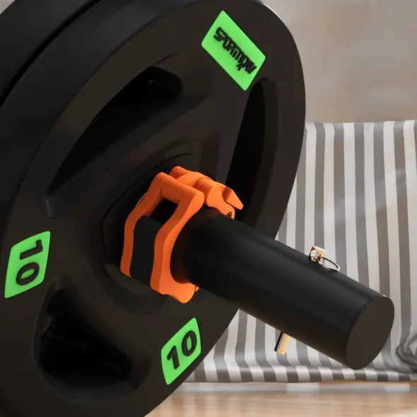 SPORTNOW Tib Bar with 2 x 10kg Olympic Weight Plates, Tibialis Trainer Calf Raise Machine for Shin Splints and Knee Pain Relief, for Home, Gym, Lifting and Strength Training - 9