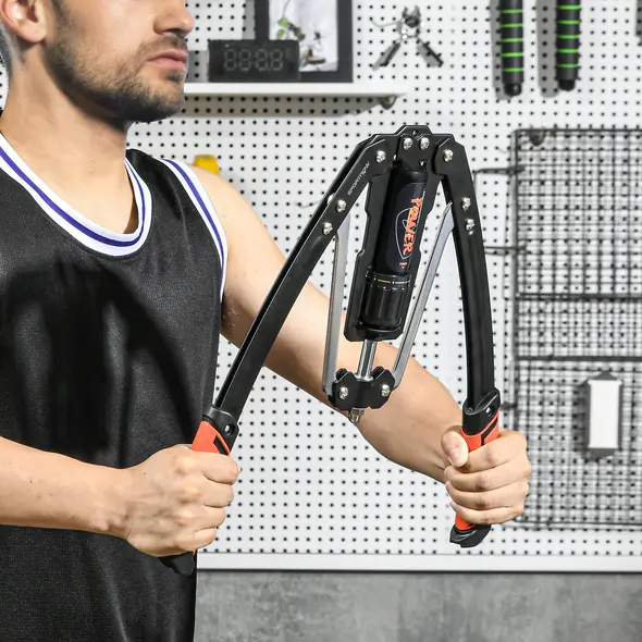 SPORTNOW Twister Arm Exerciser, Adjustable 22-440lbs Hydraulic Power Exerciser, Home Chest Expander, Strength Training Fitness Equipment for Arm, Chest, Bicep, Abdomen, Shoulder - 2