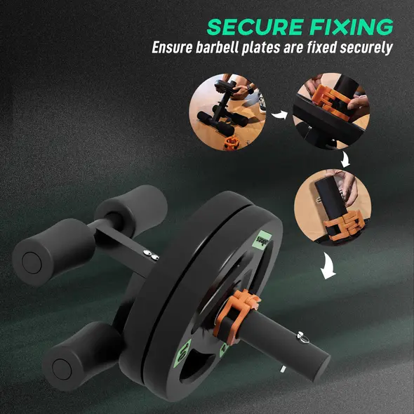 SPORTNOW Tib Bar with 2 x 10kg Olympic Weight Plates, Tibialis Trainer Calf Raise Machine for Shin Splints and Knee Pain Relief, for Home, Gym, Lifting and Strength Training - 7