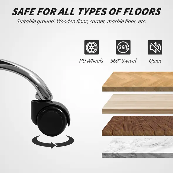 Vinsetto Linen-Look Swivel Office Chair - Black - 7