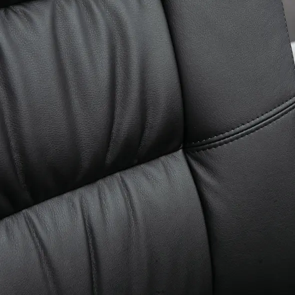 Vinsetto Office Chair, PU Leather Desk Chair with 13cm Soft Padded Seat and Backrest, Swivel Chair with Adjustable Height and Rolling Wheels, Black - 8