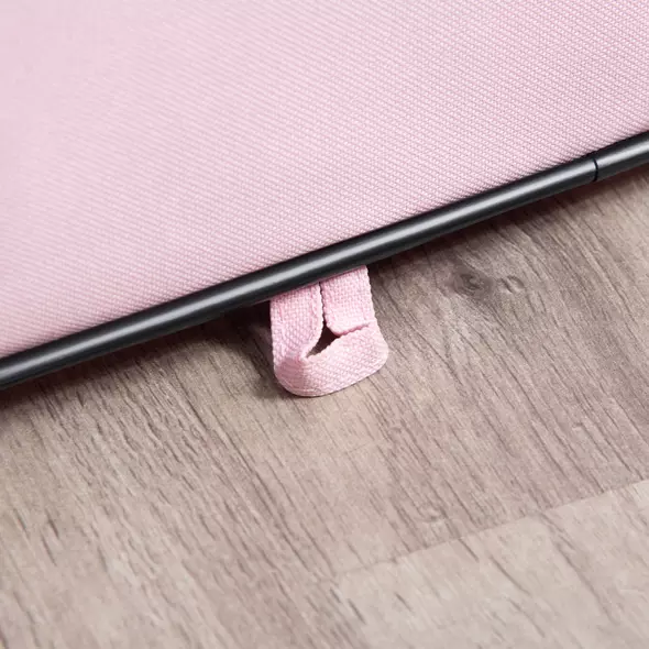 PawHut Fabric Pet Whelping Box Dog Cat Puppy Playpen Rabbit Guinea Pig Play Pen in Pink With Carry Bag Small Dia 90 x 41Hcm - 8