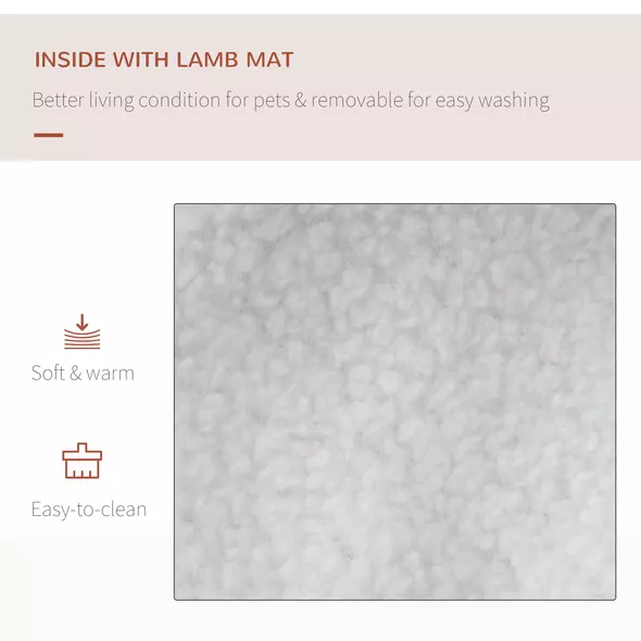 PawHut Foldable Pet Carrier for Small and Miniature Dogs, Portable Cat Carrier Soft Side Pet Travel Crate with Removable Mat, Storage Bags, Breathable Mesh Window 60 x 42 x 42cm - Red - 6