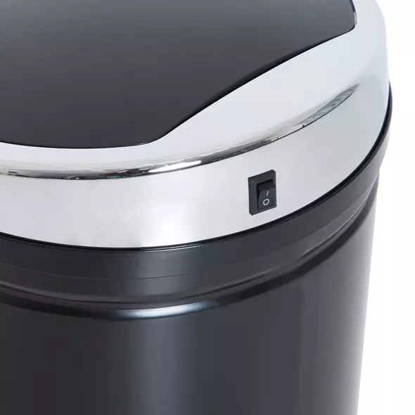 HOMCOM Stainless Steel Sensor Bin, 42L Kitchen Touch Bin, Automatic Trash Can with Inner Bucket, Soft Close, Dustbin, Black - 9