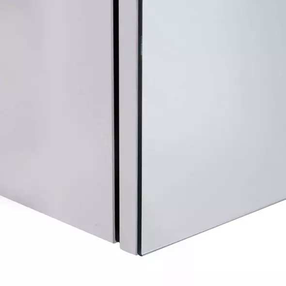 HOMCOM Stainless Steel Wall-mounted Bathroom Mirror Storage Cabinet 300mm (W) - 8