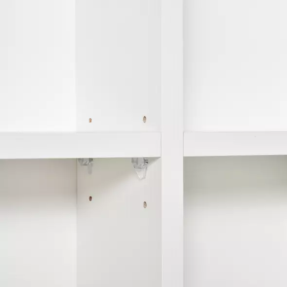 HOMCOM CD Storage Unit with Adjustable Shelves, 89 x 130.5 cm, White - 8