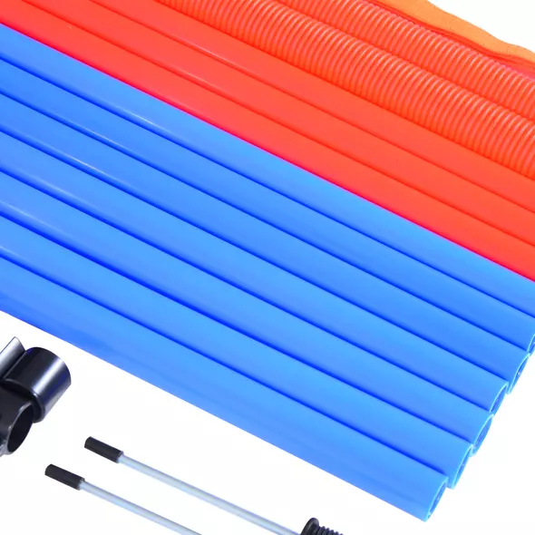 PawHut Pet Agility Training Equipment Dog Play Run Jump Obedience Training Set Adjustable (Pole + Hoop + Hurdle) - 8