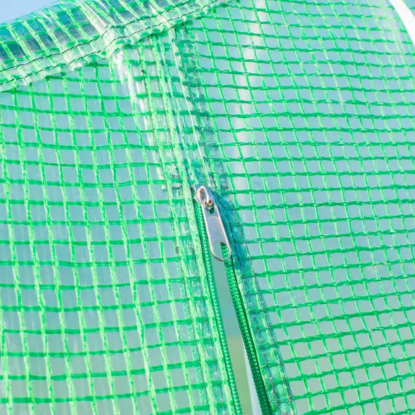 Outsunny Polytunnel Greenhouse with Windows and Door, Walk in Greenhouse for Garden, Backyard (6 x 3 M) - 8