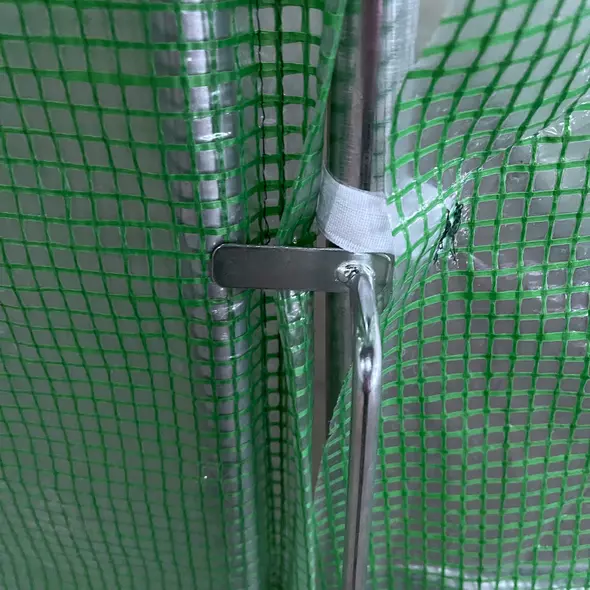 Outsunny Reinforced Walk in Polytunnel Greenhouse, 4x3x2 m - 9