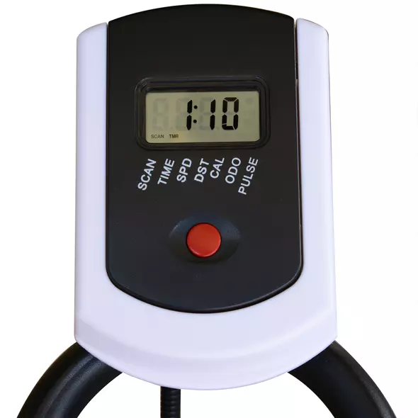 HOMCOM Exercise Bike, Indoor Cycling, with LCD Display, Heart Rate, Sensor - Black - 8