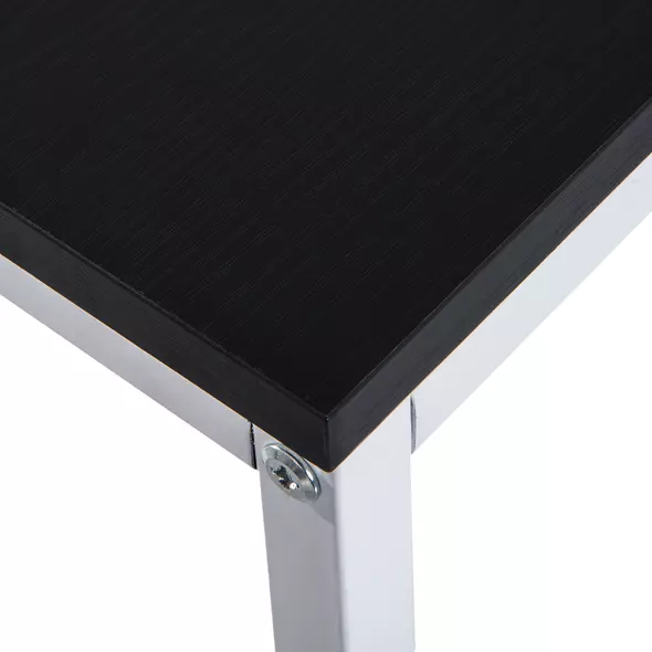 HOMCOM Computer Desk with Storage Shelves on Left or Right, Industrial Reversible Writing Desk for Home Office, Study, Easy Assembly, 120 x 64 x 121cm, Black and White - 9