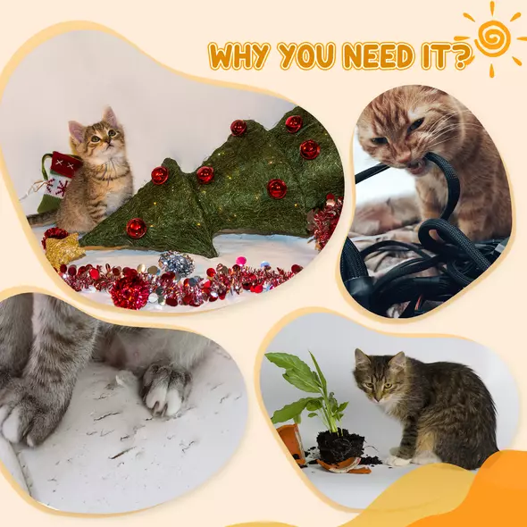 PawHut 70cm Height Cat Post Tree Scratching Barrel Sisal Activity Center Condo Kitten Bed Scratcher Climbing Climber Play House for Indoor Cats - 6