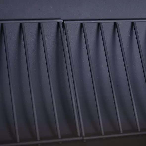 Outsunny Portable Charcoal BBQ Grill, Cold-rolled Steel, Solid Wood, 104H x 124L x53W cm-Black - 8