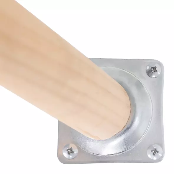 HOMCOM Coffee Table, Carved Floral Round Table with Tray-style Top and Wood Legs, Modern Side Table for Living Room, White - 7