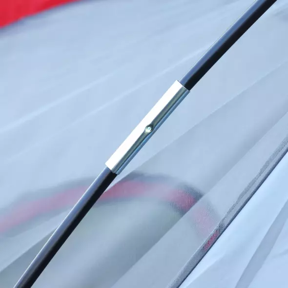 Outsunny Fibreglass & Steel Frame 5/6 Person Lightweight Camping Tent Blue - 8