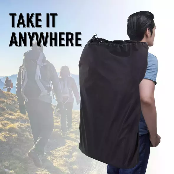 Outsunny 6 Seat Folding Sports Bench Portable Sports Team Bench Spectator Chair with Cooler Bag and Carrying Bag for Outdoor Picnic Camping - Black - 6