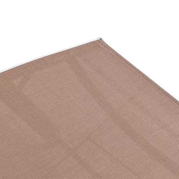 Outsunny Sun Lounger Steel Frame Outdoor Folding Chaise Texteline Lounge Chair Recliner with Headrest & 7 Levels Adjustable Backrest, Brown - 8